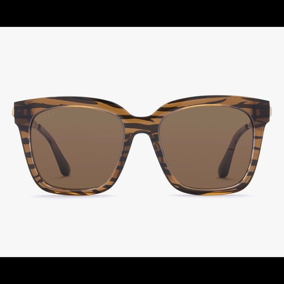 Diff Eyewear Accessories - Diff Becky IV tiger print sunglasses
